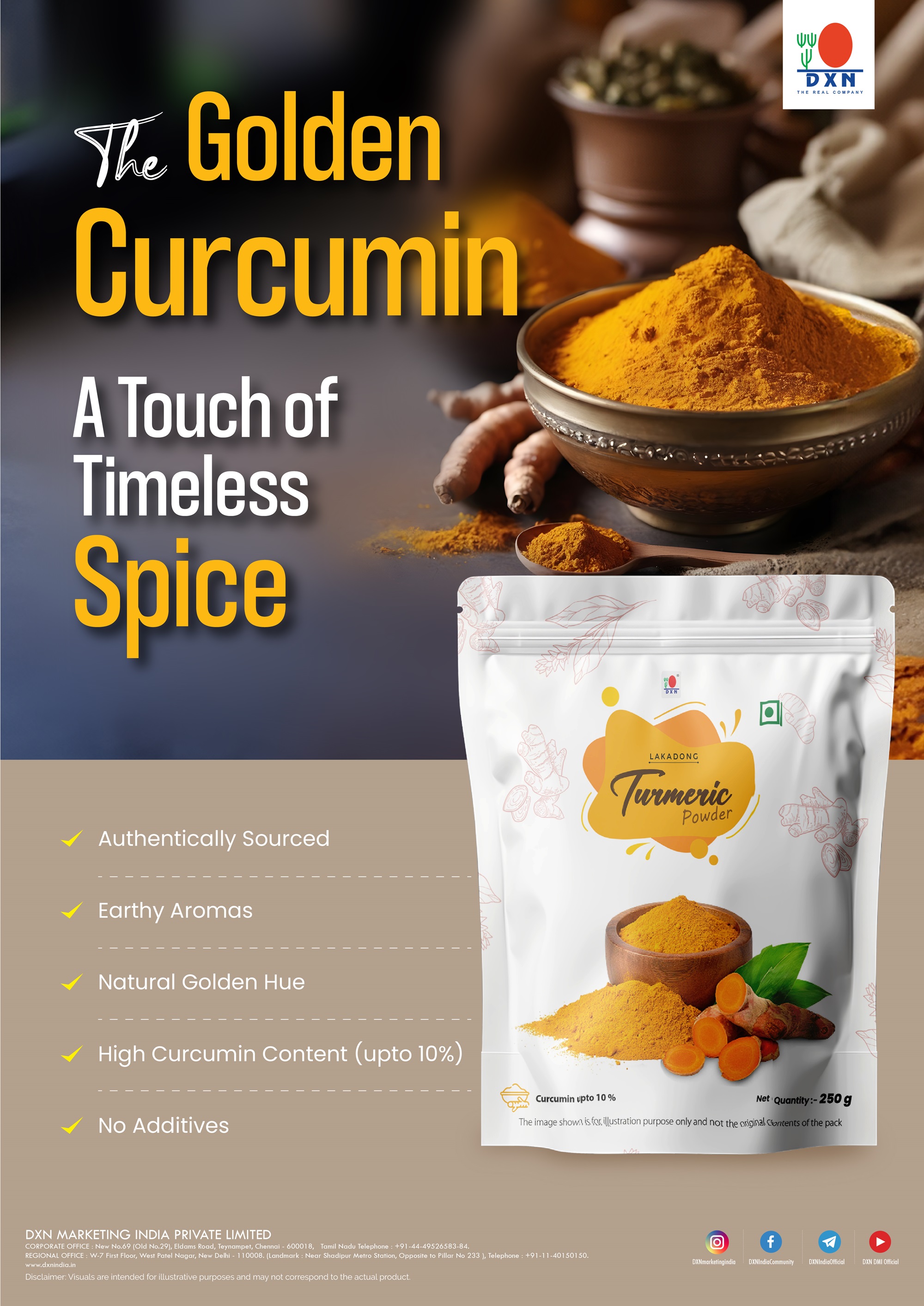 DXN Lakadong Turmeric Powder